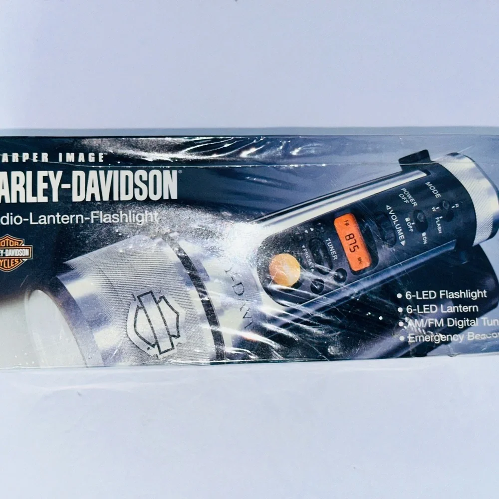 2003 Harley-Davidson Black and Silver Multi-Function Flashlight Sealed